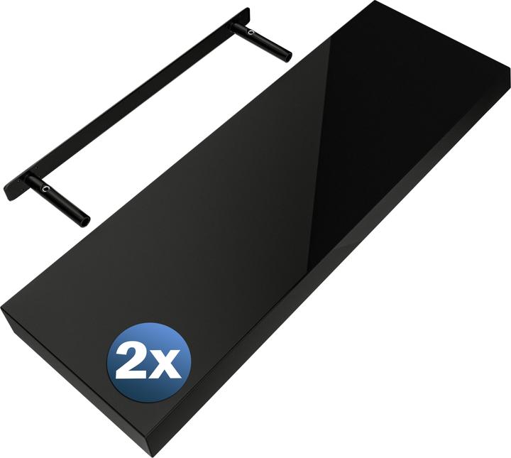 Actual product image Casaria 2x Floating Shelves (70 x 23 x 3.8 cm)