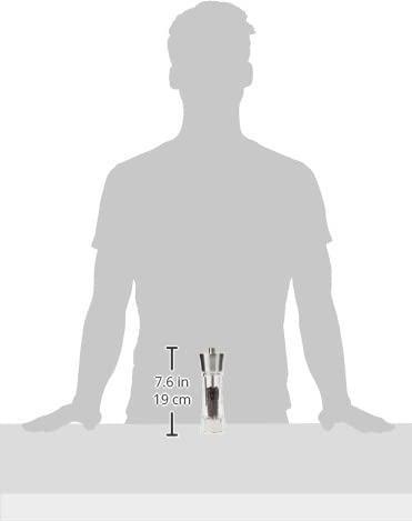 Actual product image Zassenhaus Pepper mill Aachen acrylic/stainless steel, 18 cm (Pepper)