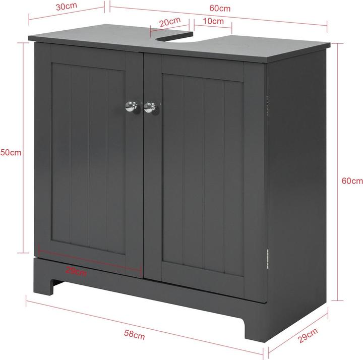 Produktbild SoBuy Waschbeckenunterschrank (60 x 60 x 30 cm)