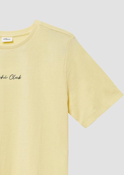 Produktbild S.Oliver T-Shirt T-Shirt mit Stickerei und Rücken-Print (134, 140)