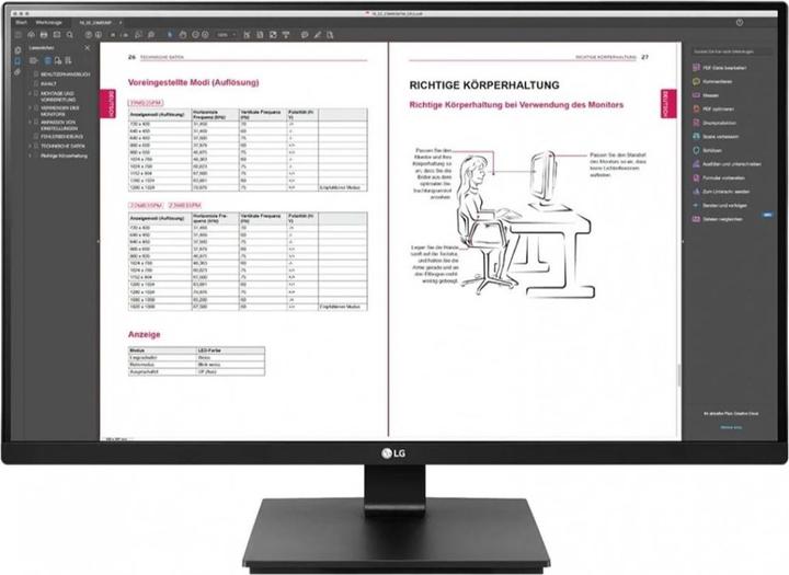 Produktbild LG 27BN65Q-B (2560 x 1440 Pixel, 27")