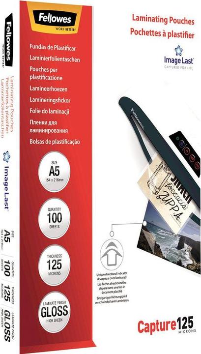 Actual product image Fellowes Capture 125 (A5, 100 Piece, 125 µm)
