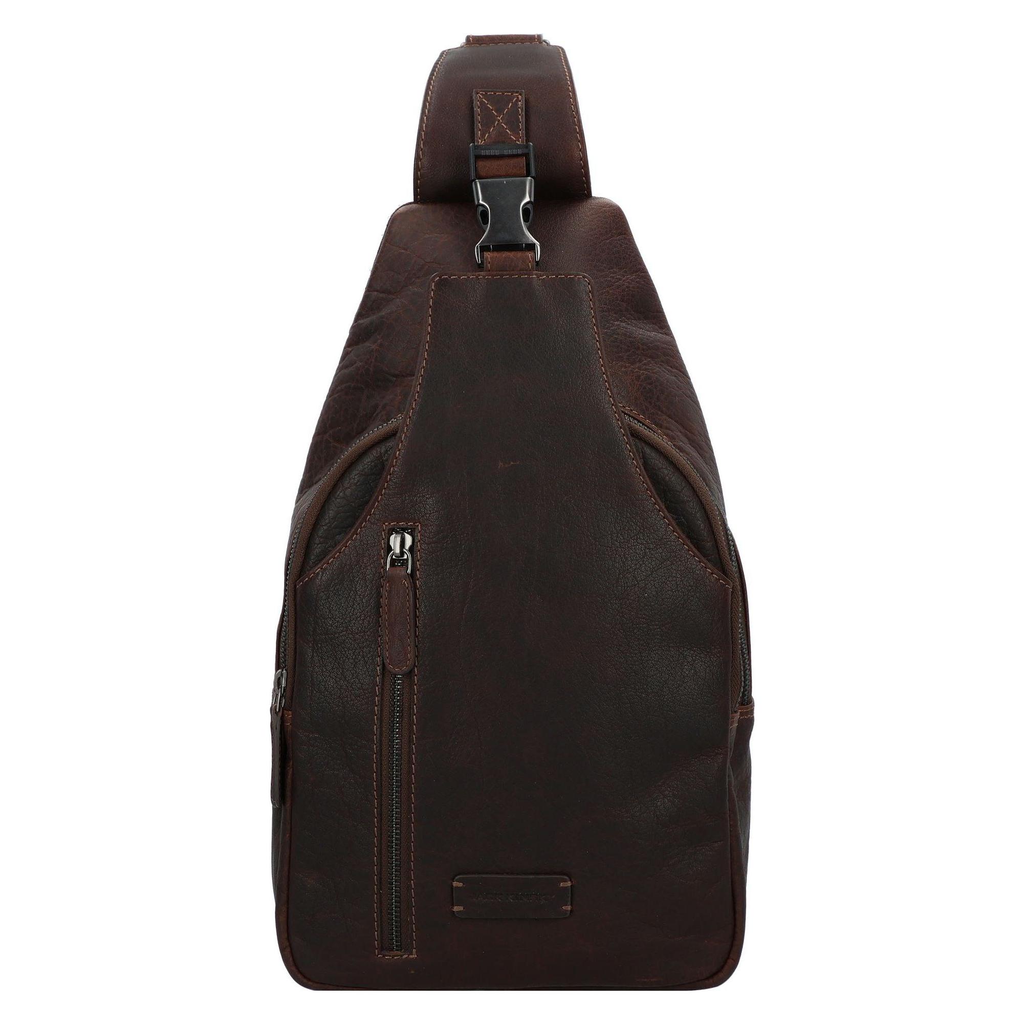 Jack Kinsky, Herren, Handtasche, Porto 12 Umhängetasche Leder 38 Cm, Braun