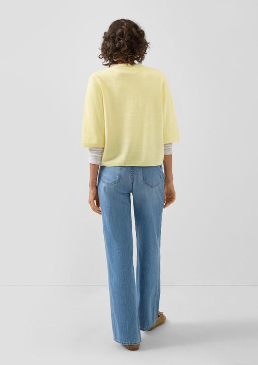 Produktbild s.Oliver Strickjacke Strickjacke aus Alpaka-Mix mit Halbarm (32)