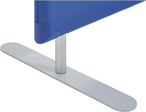 Produktbild eurokraft pro Schallschutz-Trennwand, Paneel mit Fenster, Höhe 1800 mm, Breite 1000 mm, blau (1000 x 1800 x 50 mm)