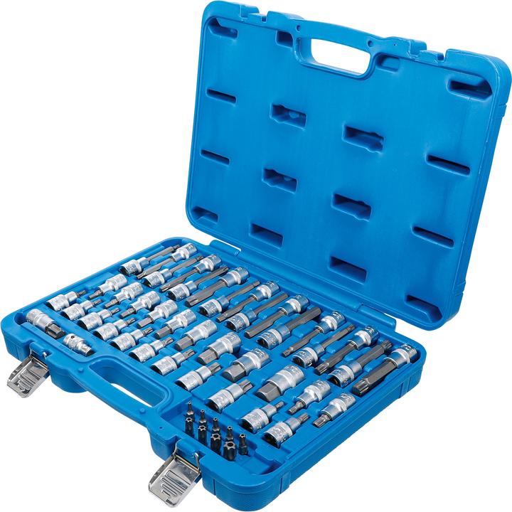 Actual product image BGS Bit Socket Set 12.5 mm (1/2") Drive, 8 mm (5/16") Drive 49 pcs. (Internal multi-tooth (for XZN) M12)