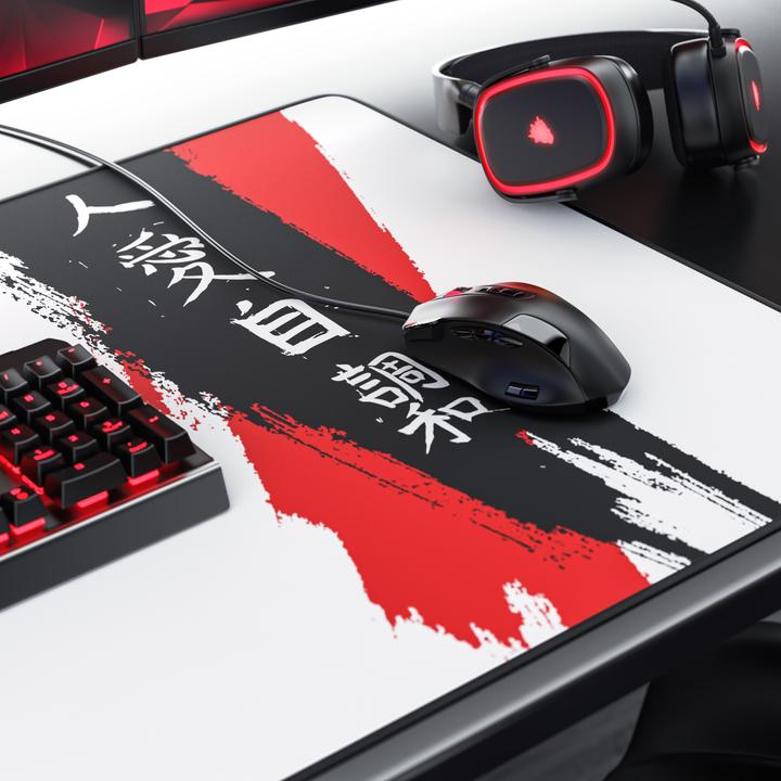 Produktbild Titanwolf Gaming Mauspad, XXXL Speed Mausmatte 1200 x 600 mm, Geschwindigkeit & Präzision, Japan Ink Letters (XXL)