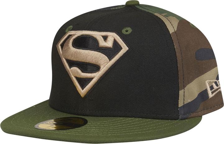 Actual product image New Era 59Fifty Fitted Cap - SUPERMAN woodland camo - 7 1/8 (7 1/8)