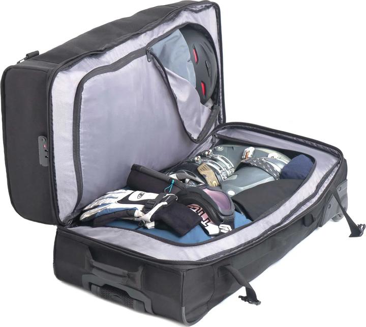 Actual product image Lifeventure Expedition Clamshell Duffle, 110 Litre Rigid-Base, Black (Additional padding)