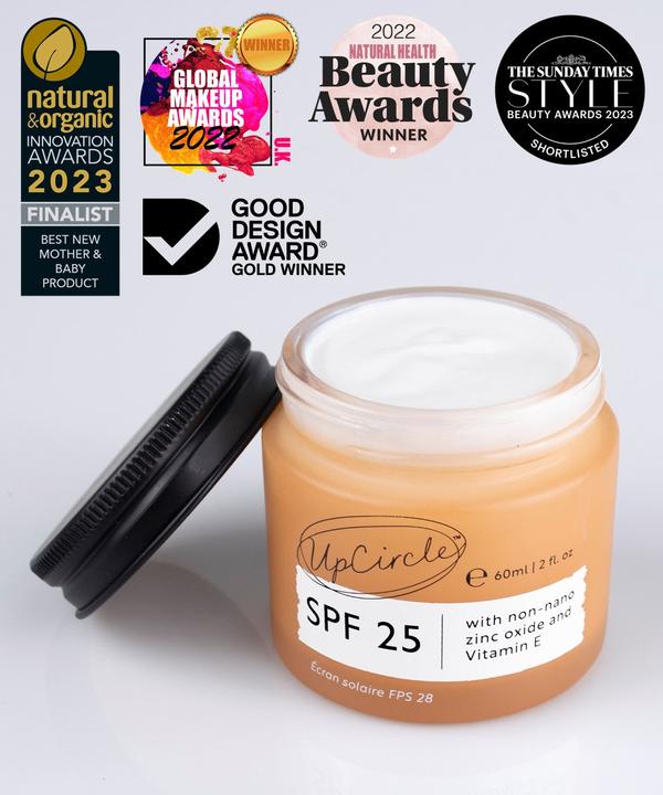 Actual product image UpCircle SPF 25 with Raspberry Seed Oil (Suntan cream, SPF 25, 60 ml, 60 g)