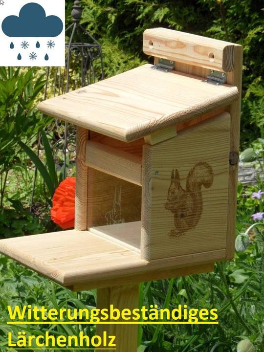 Produktbild Arbrikadrex Eichhoernchenfutterhaus Laerchenholz