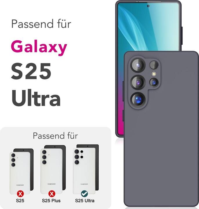 Produktbild Nalia Phoenix - Abwischbare Flüssigsilikon Hülle - Easy Clean Liquid Silicone Cover (Samsung Galaxy S25 Ultra)