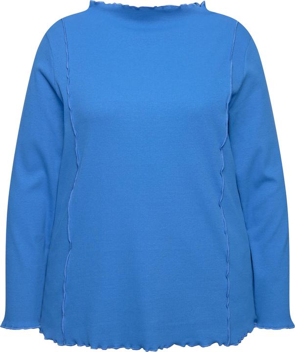 Produktbild Ulla Popken T-Shirt, Rippjersey, Stehkragen, Langarm (46, 48)