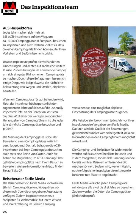 Produktbild HV ACSI CampingCard&Stellplatzführer (Deutsch, Hallwag, ACSI, 2023)