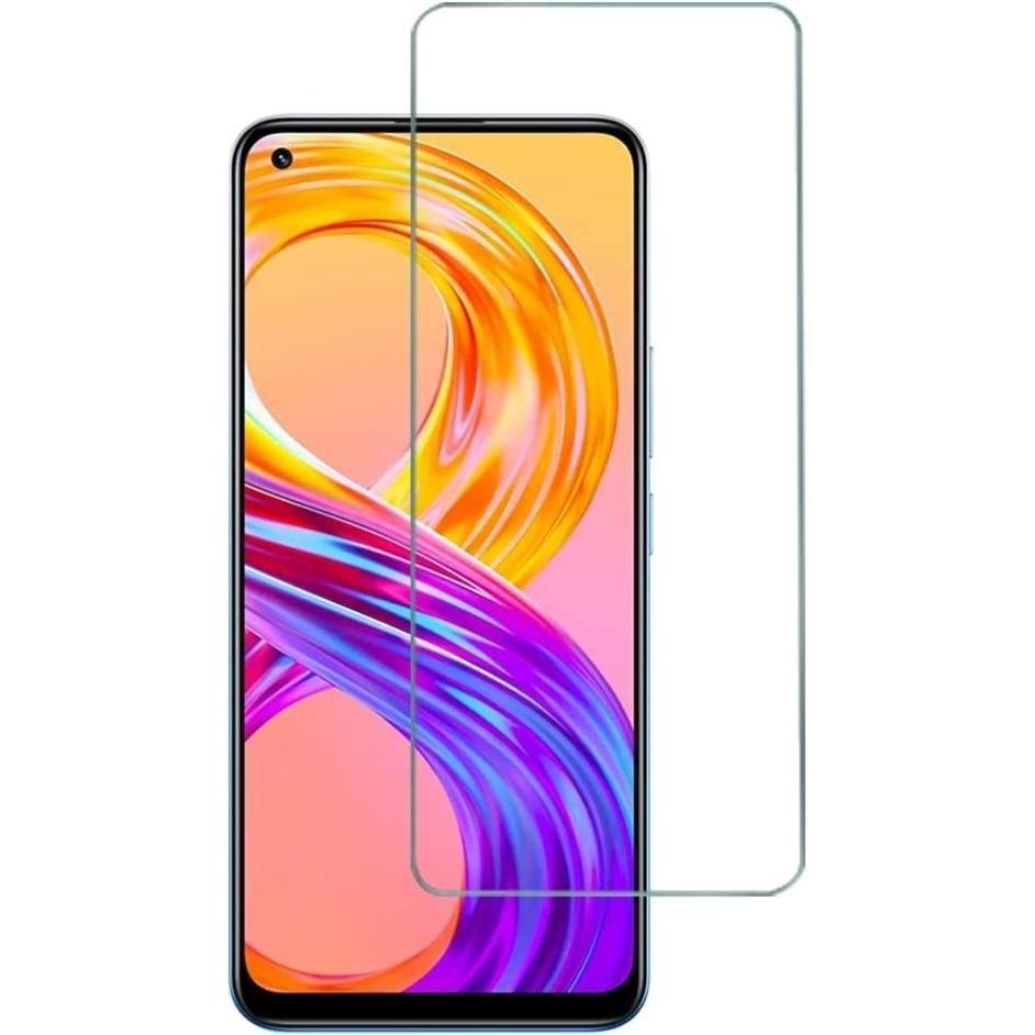 Screenguard Realme 8 Panzerglas Schutzfolie Case Friendly Design (realme 8), Smartphone Schutzfolie, Transparent