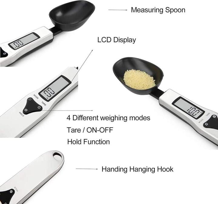 Image du produit Swissdetector Balance - Cuillère de cuisine - de haute qualité 500g/0.1g