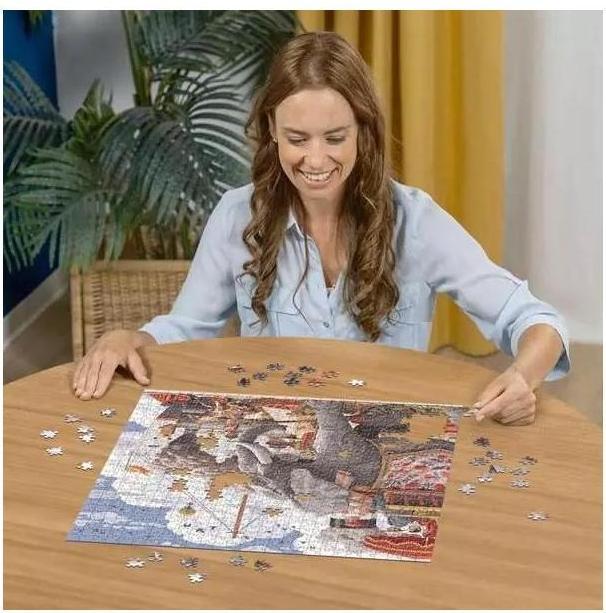Productafbeelding Ravensburger Puzzel 12001201 - Rond de wereld in 80 dagen - Art&soul- 750 stukjes puzzel voor (750 onderdelen)