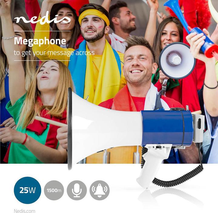 Image du produit Nedis Megaphon (Porte-voix)