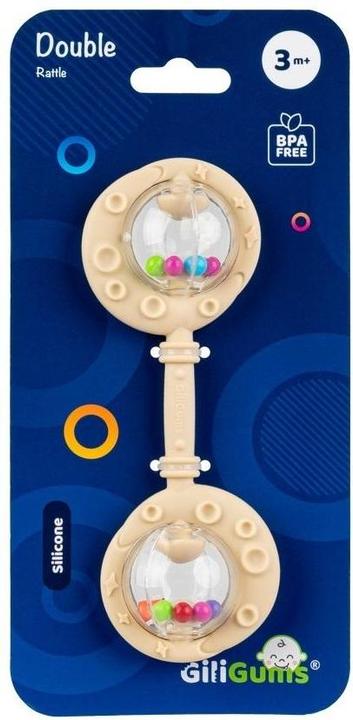 Produktbild Gili Gums Beigefarbene Doppelrassel