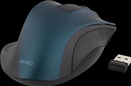 Actual product image Deltaco wireless optical mouse 1200 DPI blue (Wireless)