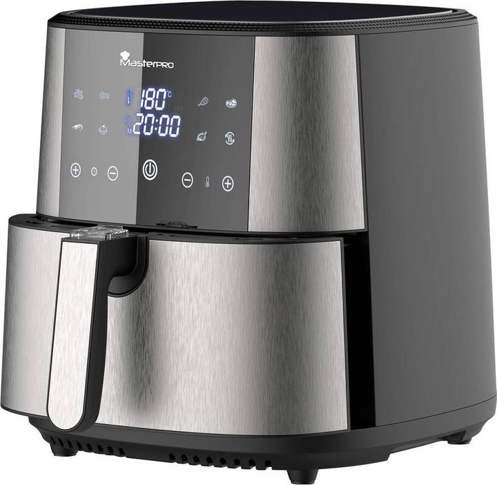 Produktbild MasterPRO Heissluft-Fritteuse 1800W Antihaftbeschichtung, Überhitzungsschutz, mit Display, Timerfun