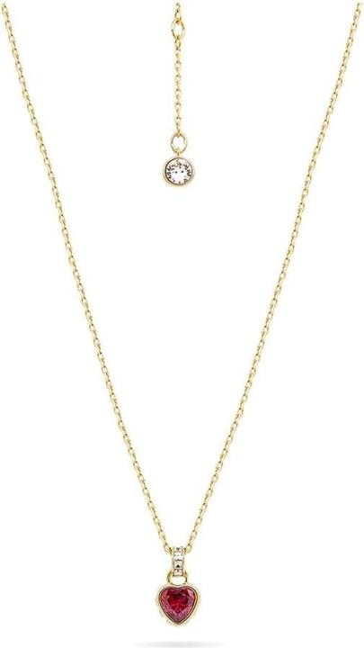 Produktbild Swarovski Stilla Halskette Herz Rot Gold (Swarovski Metall, 38 - 43 cm)