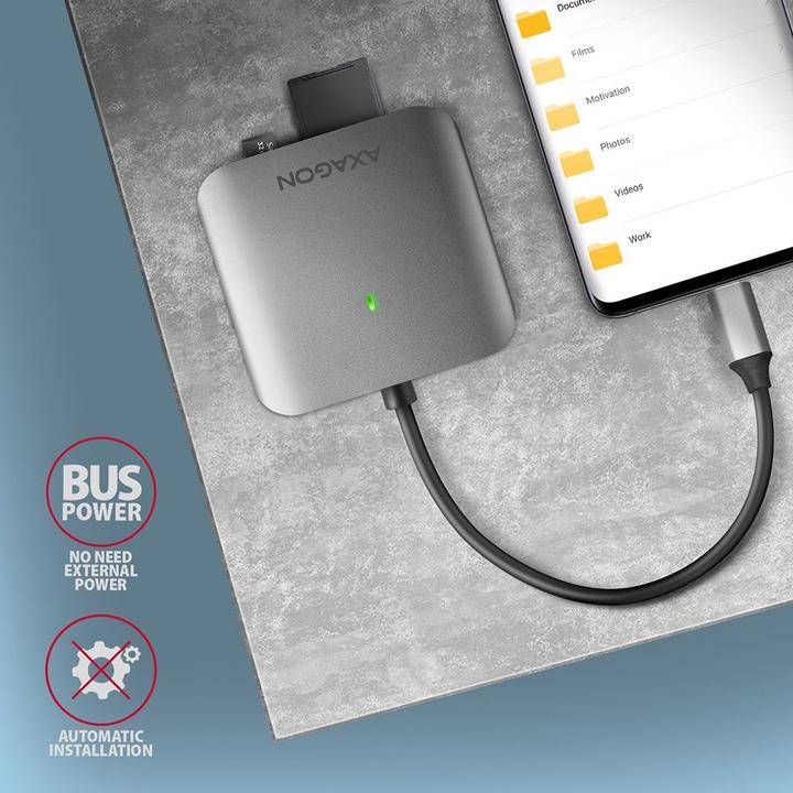 Actual product image Axagon CRE-S3C (USB-C)