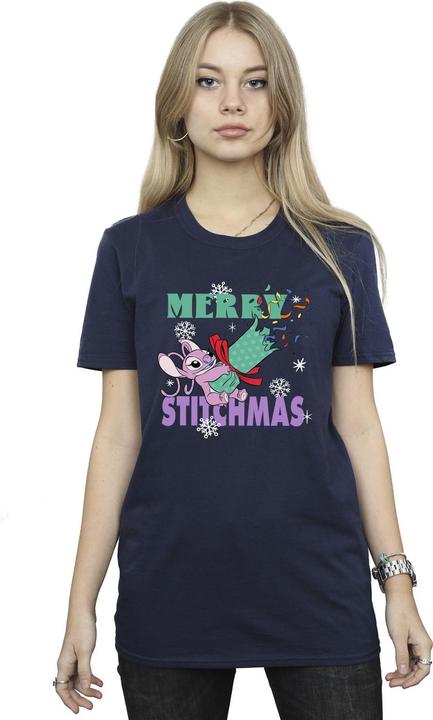 Produktbild Lilo & Stitch Merry Stitchmas TShirt (L)