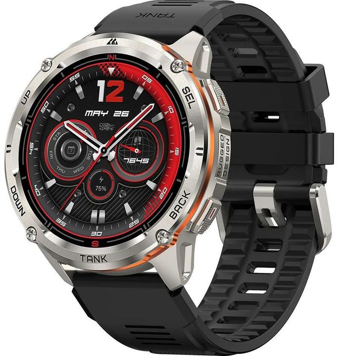 Actual product image Kospet Smartwatch Tank T3 Ultra 2 Schwarz (48 mm)