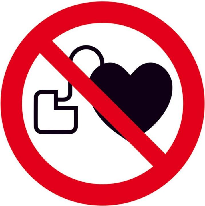 Produktbild SafetyMarking Verbotsschild Kein Zutritt für Personen Herzschrittmachern oder implantierten Defibrillatoren