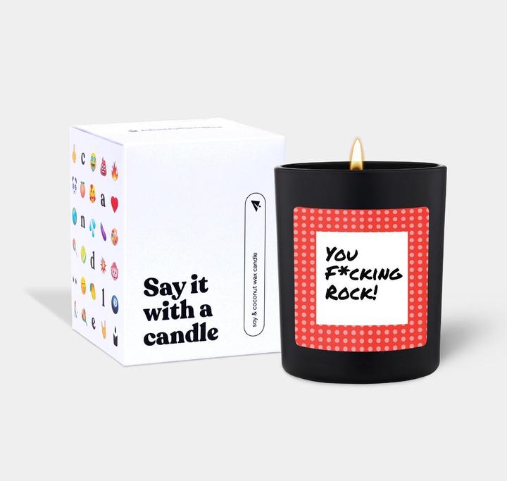 Productafbeelding Chatty Candles Duftkerze Woody You fcking rock