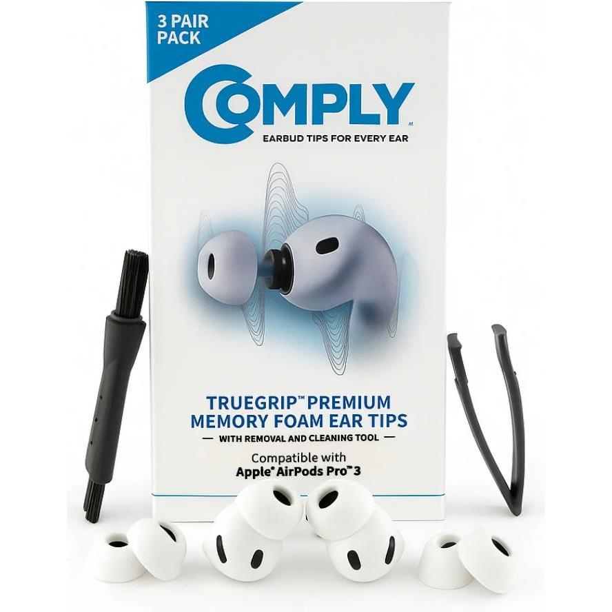 Comply For Apple AirPods Pro 3 Version - White Assorted (Mix) (Manicotto per cuffie), Borsa per cuffie + Copertura protettiva, Bianco