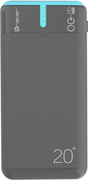 Actual product image Tracer 47517 EnerGen 20000mAh Power Bank gray/blue (20000 mAh, 22.50 W, 74 Wh)