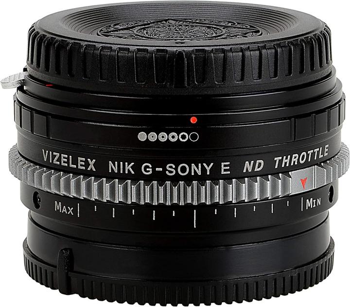 Immagine prodotto Fotodiox Vizelex CINE ND Throttle Lens Adapter Compatible with Nikon G Lenses on Sony EMount Cameras