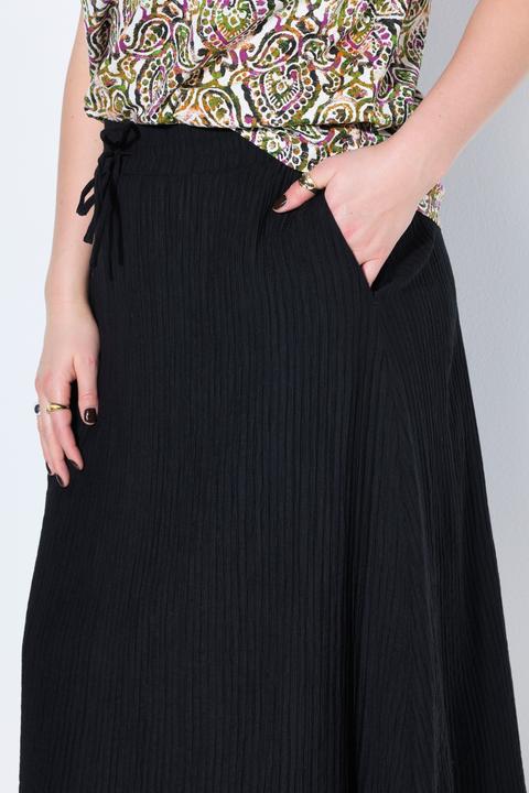 Image du produit Studio Untold Jupe longue évasée texturée, taille élastiquée (54, 56)