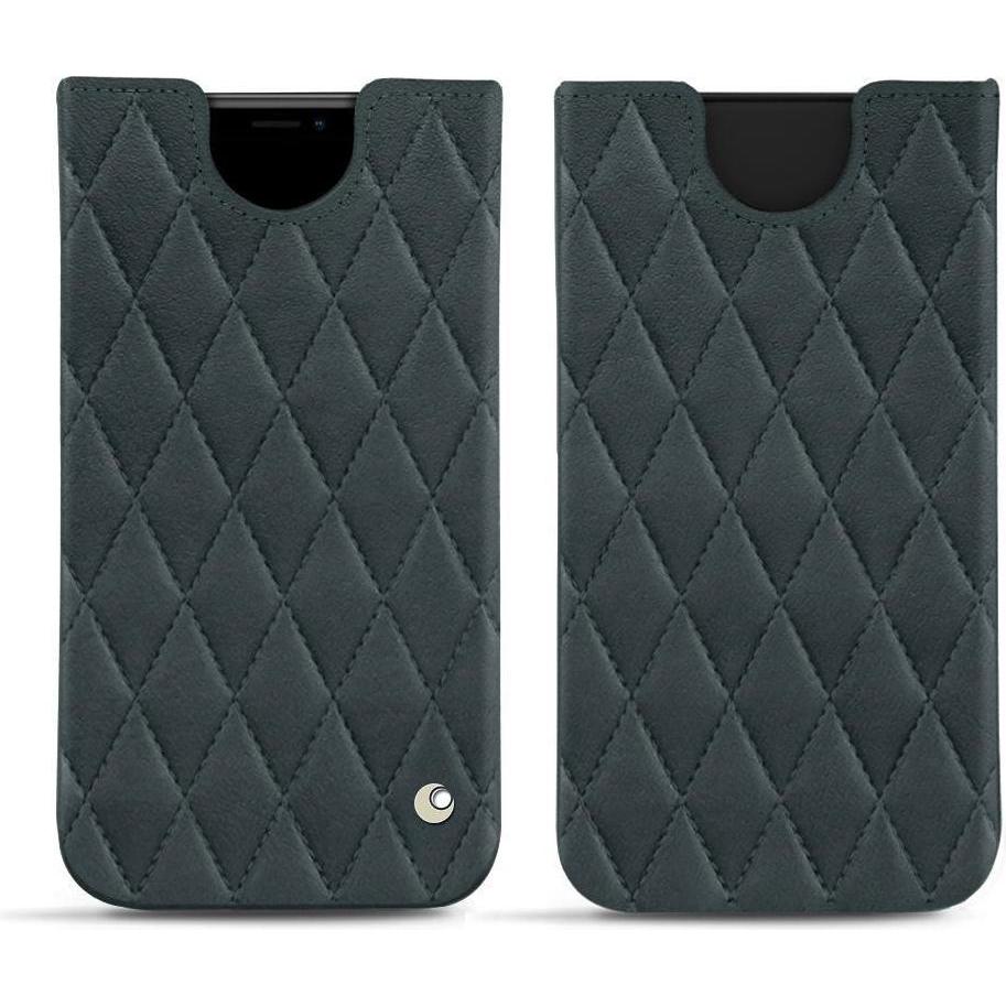 Noreve Lederschutzhülle (Apple iPhone XS Max), Smartphone Hülle, Blau