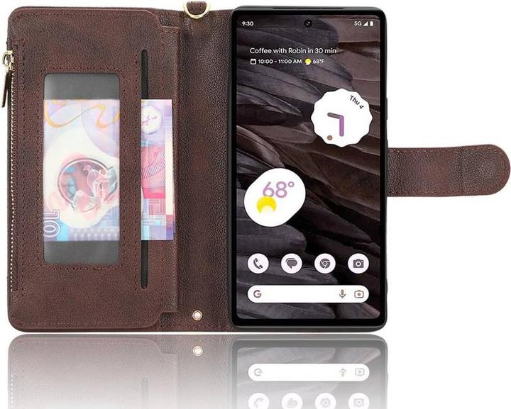 Actual product image Cover-Discount Google Pixel 7a - Wallet Case brown (Google Pixel 7a)