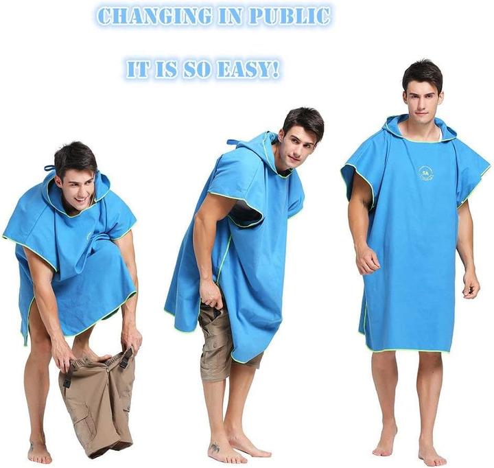 Actual product image Hiturbo Surf Poncho mit Kapuze