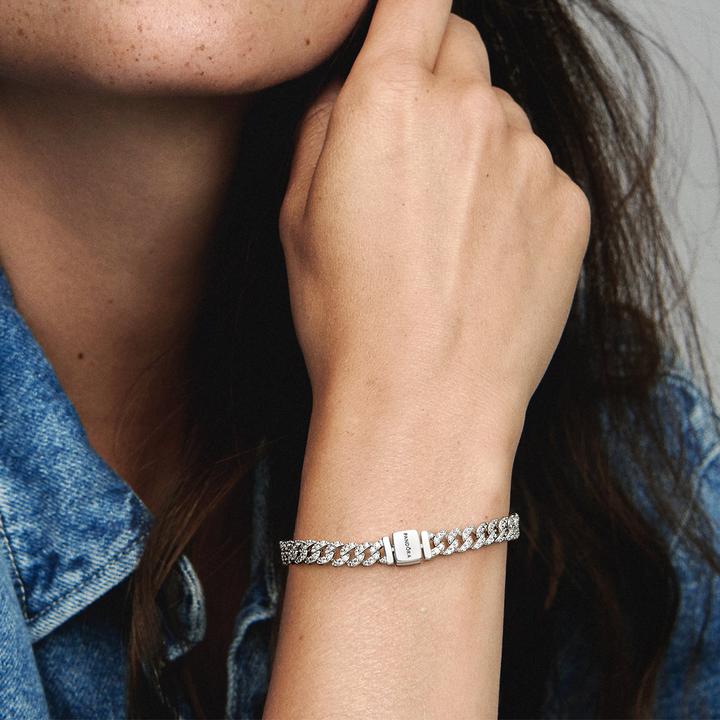 Immagine prodotto Pandora Pavé senza tempo (18 cm, Argento 925)