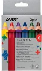 Lamy 12 3plus Buntstifte farbsortiert (Mehrfarbig, 12 x)