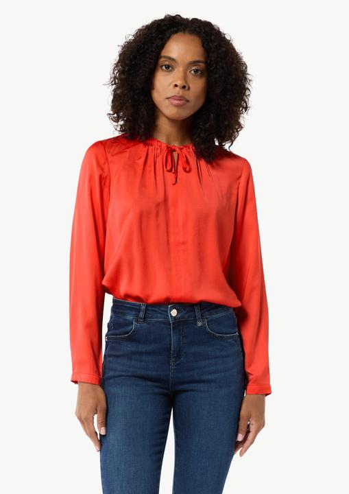 Produktbild Comma Bluse Satinierte Tunikabluse im Relaxed Fit (36)