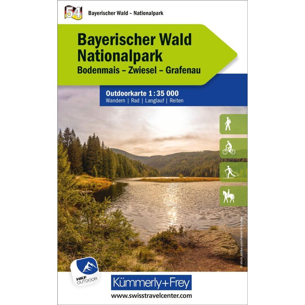 Bayerischer Wald Nationalpark, Nr. 54, Outdoorkarte 1:35'000, Landkarte