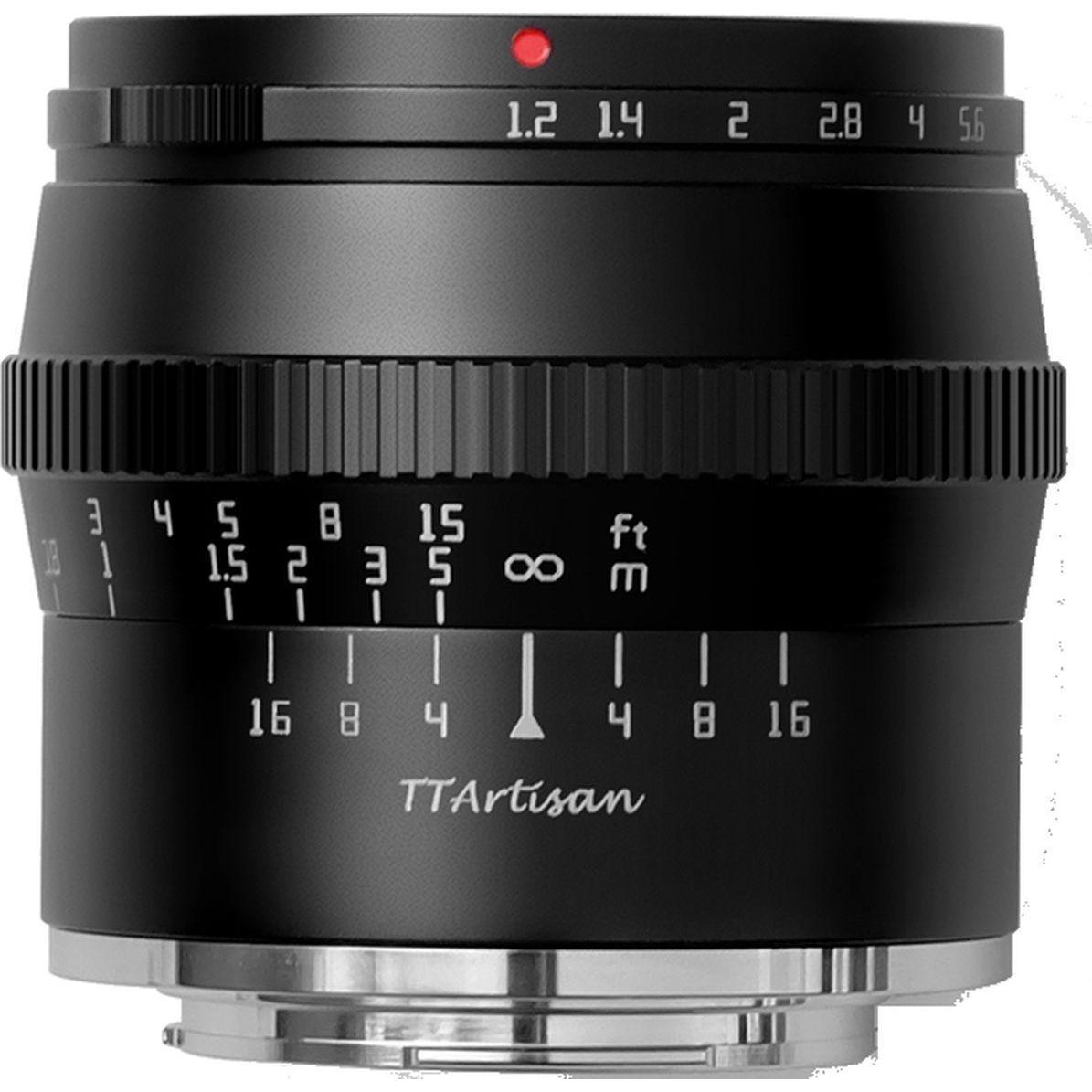 TTArtisan 50mm f1.2 per Fuji FX mount (APS-C) (Fujifilm X, APS-C / DX), Obiettivo, Nero