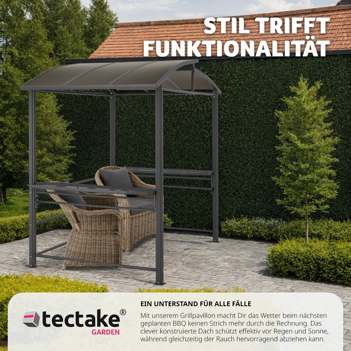 Image du produit tectake Barbecue Pavilion Asado | 240x150x234cm (240 cm, 150 cm)