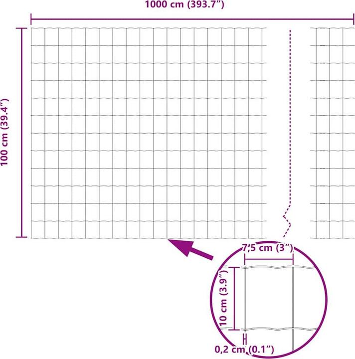 Produktbild vidaXL Eurozaun