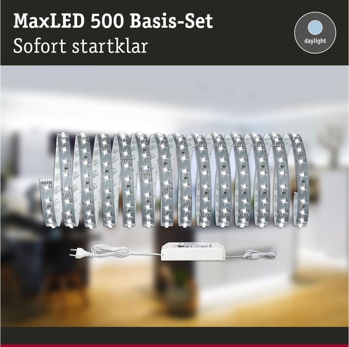 Immagine prodotto Paulmann Set di strisce MaxLED 500 (Luce del giorno, 500 cm, Interno)