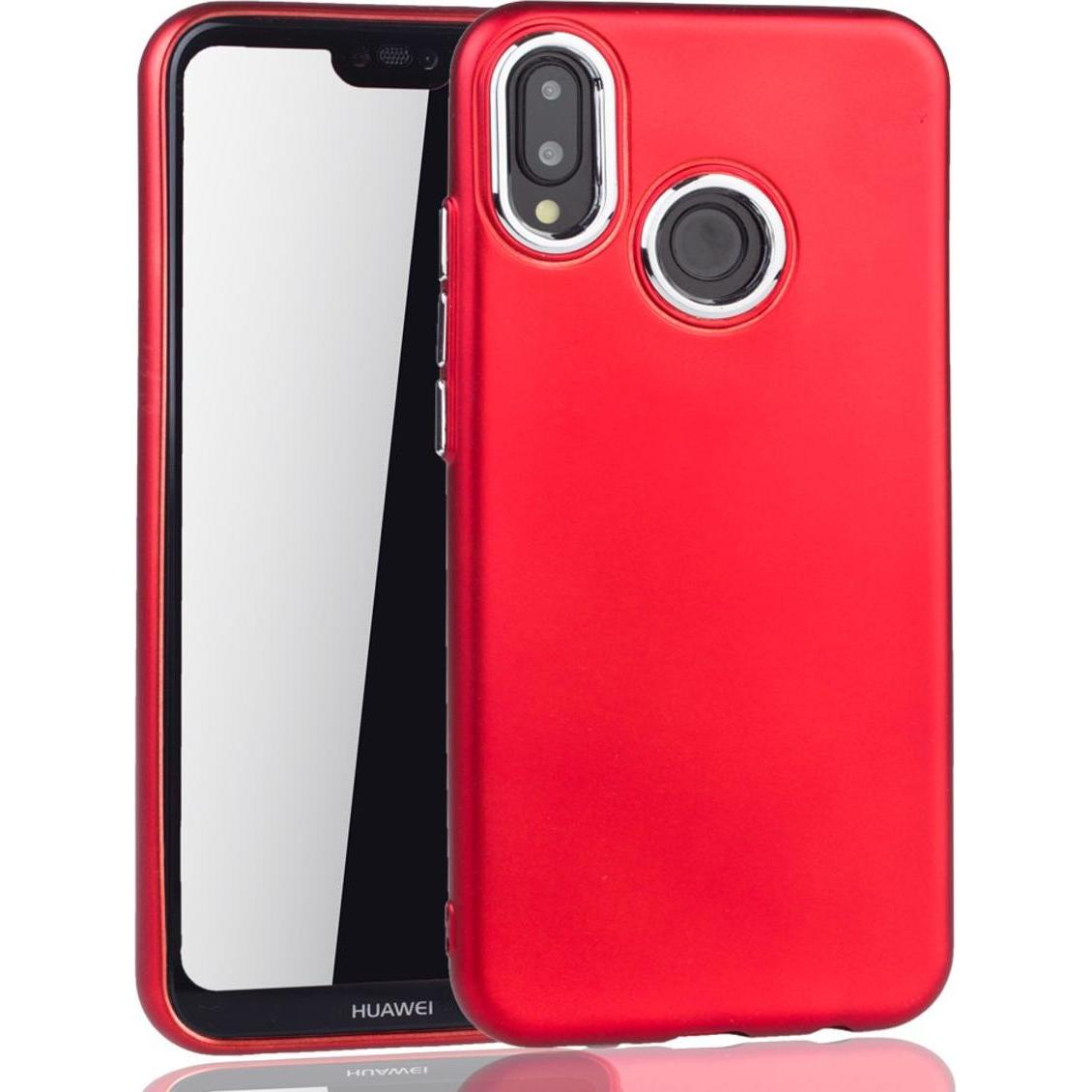 Thumbnail - König Design Huawei P20 Lite Hülle Handyhülle Handy Schutz Case Cover Bumper Schale in Rot (Huawei P20 Lite), Smartphone...
