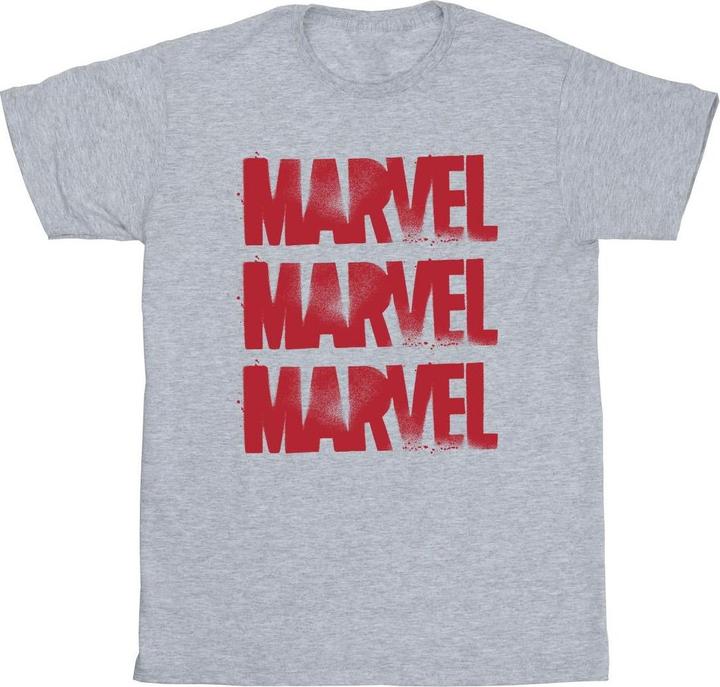 Actual product image Mens Red Spray Logos T-Shirt (4XL)