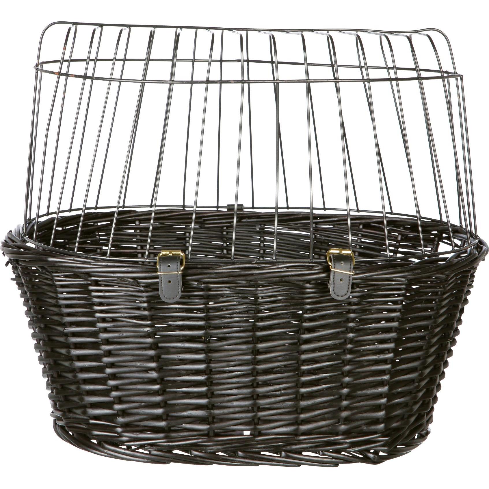Comparer les prix de Panier de vélo petit chien L50 l35 H41cm noir Trixie - Panier vélo pour Chien
