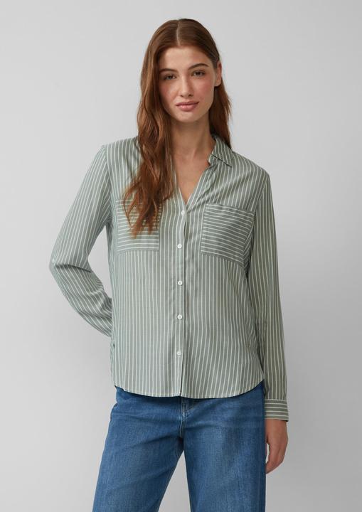 Actual product image S.Oliver Bluse Streifenbluse mit aufgesetzten Taschen (46)
